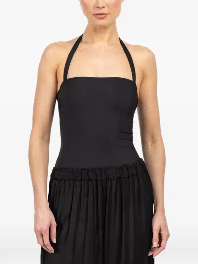 Bondi Born Evelyn Halter Swimsuit In Black