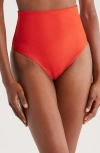 Bondi Born High Rise Bikini Bottoms In Red