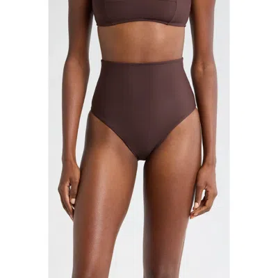 Bondi Born Faith High Waist Bikini Bottoms In Mocha