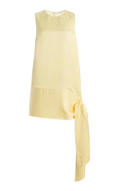 Bondi Born Faro Sash Crepe Mini Dress In Yellow