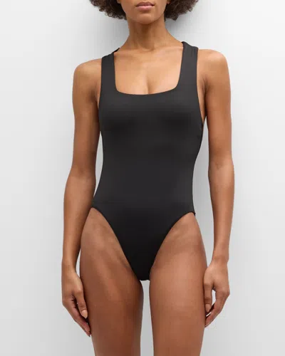 Bondi Born Fernanda One-piece Swimsuit In Black