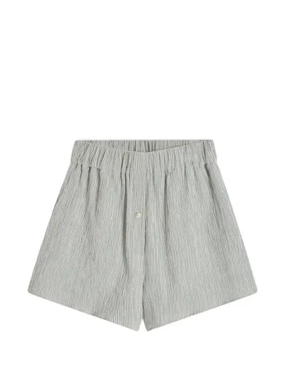 Bondi Born Finn Striped Shorts In Gray