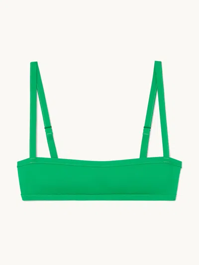 Bondi Born Fiona Bikini Top Lawn L In Green