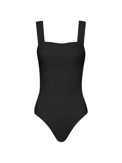 Bondi Born Gwen Square-neckline Swimsuit In Black