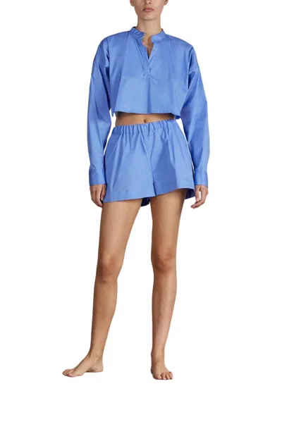 Bondi Born Ios Organic Cotton Short In Blue