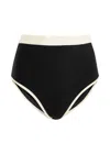 Bondi Born Jayde Contrast Bikini Bottoms In Black