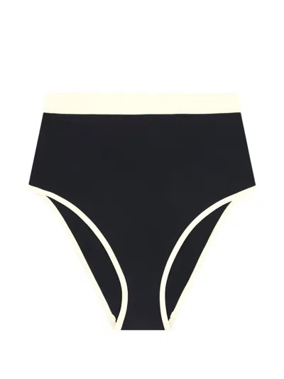 Bondi Born Jayde High-waist Bikini Bottoms In Black