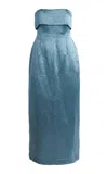 Bondi Born Kobe Strapless Maxi Dress In Blue