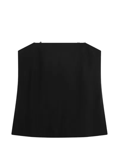 Bondi Born Kyoto Straight-neck Sleeveless Top In Black