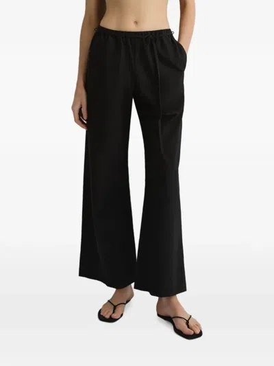 Bondi Born Kyoto Tie-belt Trousers In Black