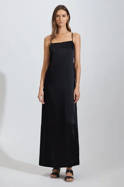 Bondi Born Linen Blend Dress In Black