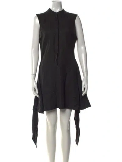 Pre-owned Bondi Born Linen Mini Dress W/ Tags In Black
