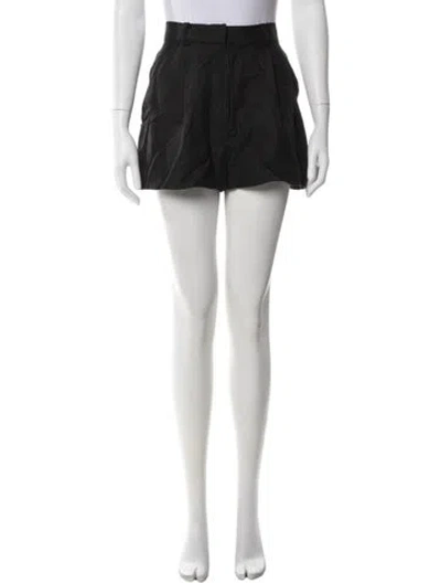 Pre-owned Bondi Born Linen Mini Shorts In Black