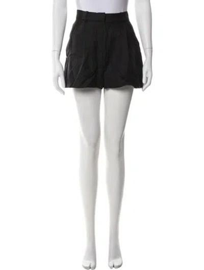 Pre-owned Bondi Born Linen Mini Shorts In Black