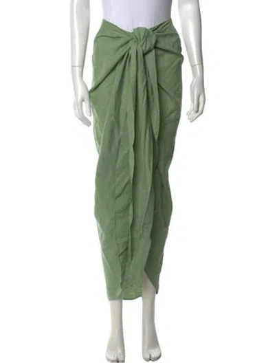 Pre-owned Bondi Born Long Skirt In Green