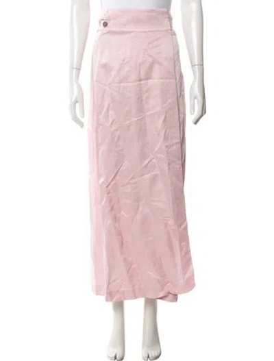 Pre-owned Bondi Born Long Skirt In Pink