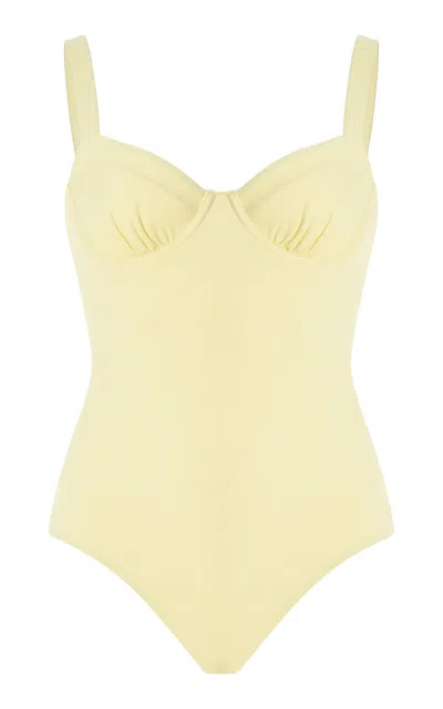 Bondi Born Loures Cupped One-piece Swimsuit In Yellow