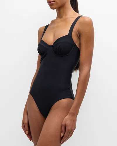Bondi Born Loures One-piece Swimsuit In Black