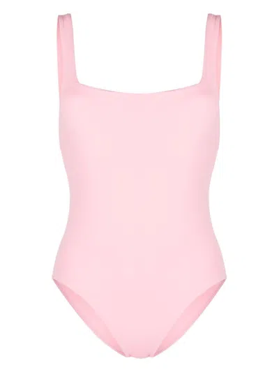 Bondi Born Margot Square-neck Bodysuit In Pink