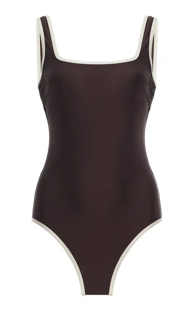 Bondi Born Mckenna One-piece Swimsuit In Brown