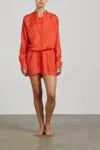 Bondi Born Mini Tunic Dress In Vermillion In Multi