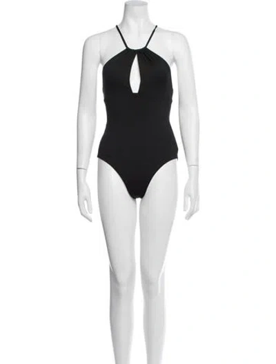 Pre-owned Bondi Born One-piece In Black/white