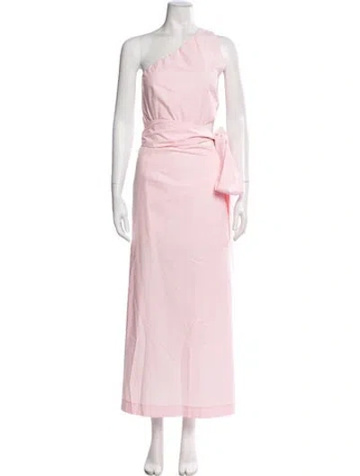 Pre-owned Bondi Born One-shoulder Long Dress In Pink