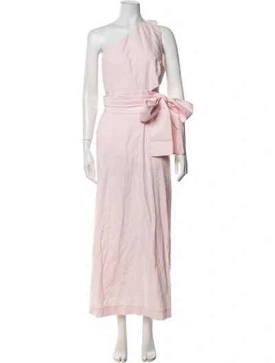 Pre-owned Bondi Born One-shoulder Long Dress In Pink