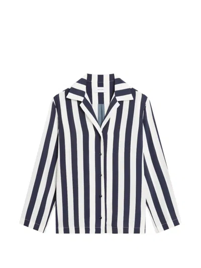 Bondi Born Orta Silk Blouse In Blue