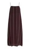 Bondi Born Orta Silk Slip Dress In Brown