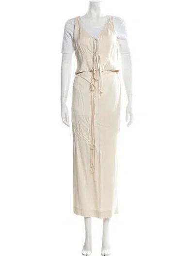 Pre-owned Bondi Born Pant Set In Neutrals