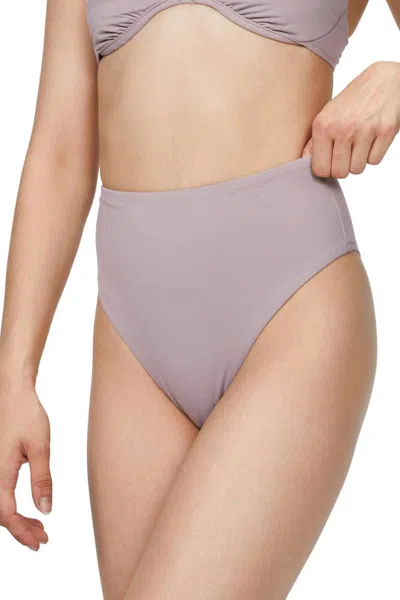 Bondi Born Poppy Bikini Bottom In Mauve In Purple