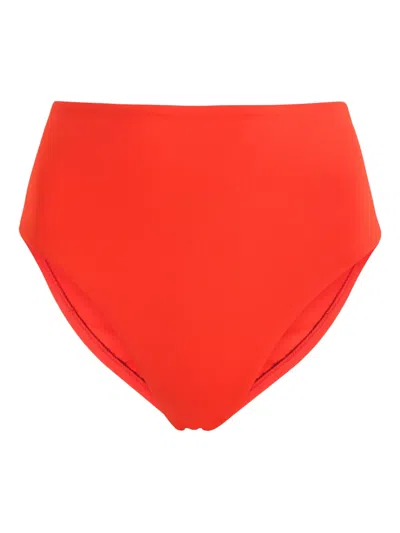 Bondi Born Poppy High-waist Bikini Bottoms In Red