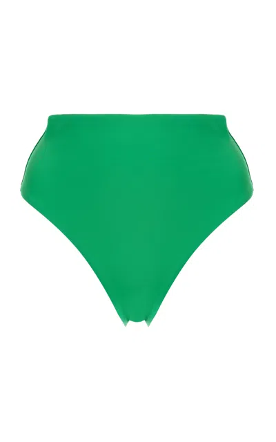 Bondi Born Poppy High-waisted Bikini Bottom In Green