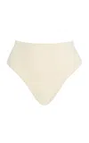 Bondi Born Poppy High-waisted Bikini Bottom In White