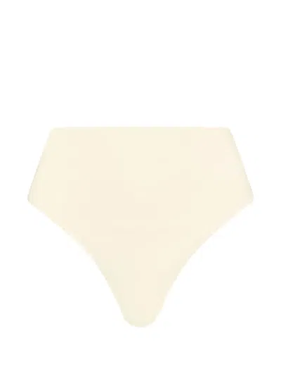 Bondi Born Poppy High-waist Bikini Bottoms In Neutral