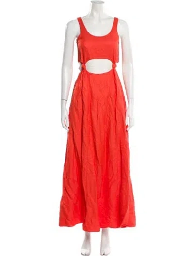 Pre-owned Bondi Born Scoop Neck Long Dress W/ Tags In Orange