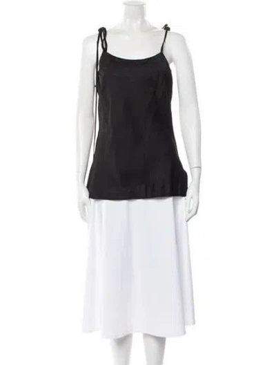 Pre-owned Bondi Born Scoop Neck Sleeveless Top In Black