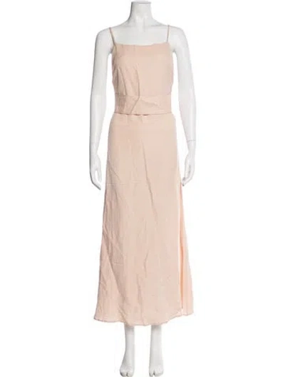 Pre-owned Bondi Born Square Neckline Long Dress In Neutral