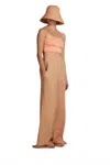 Bondi Born Stella Bandeau Bikini Top In Peach In Pink