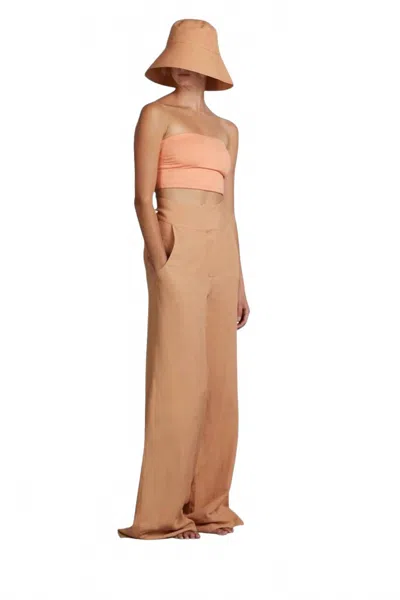 Bondi Born Stella Bandeau Bikini Top In Peach In Pink