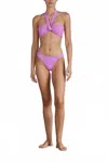 Bondi Born Sylvie Bikini Top In Flamingo In Purple