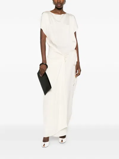 Bondi Born Tie Side Maxi Dress In White