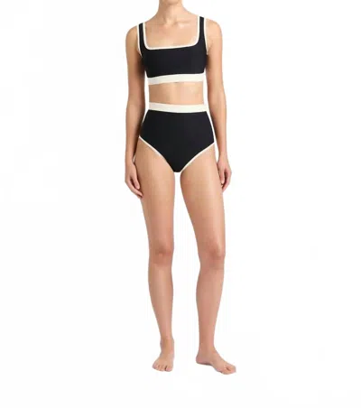 Bondi Born Two-piece Hayden And Jayde Bikini Set In Black/white In Multi