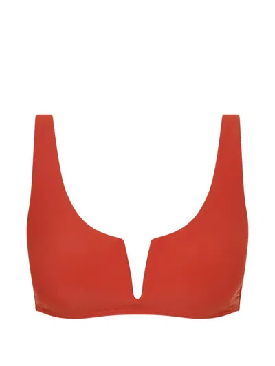 Bondi Born Verona V-wire Bikini Top In Red