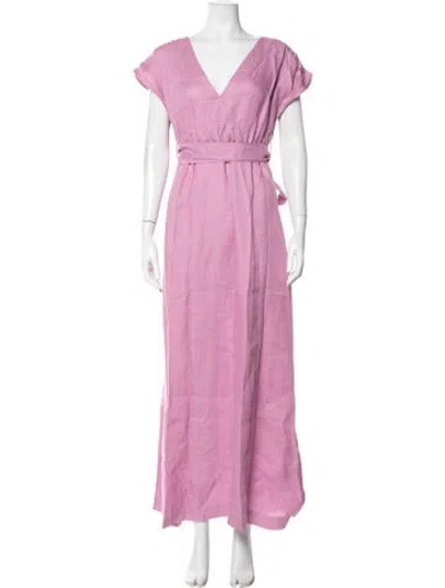 Pre-owned Bondi Born V-neck Long Dress In Purple