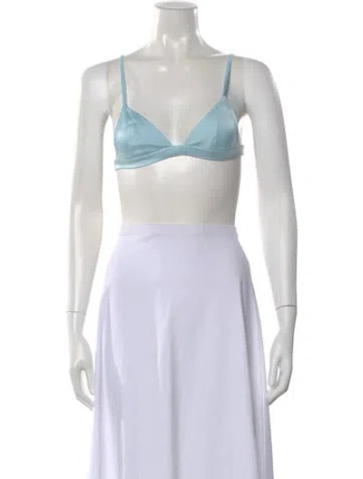 Pre-owned Bondi Born V-neck Sleeveless Sports Bra In Blue