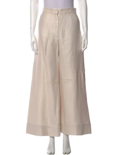 Pre-owned Bondi Born Wide Leg Pants In Neutral