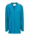 Bondi Born Woman Top Deep Teal Size S Silk, Viscose In Green