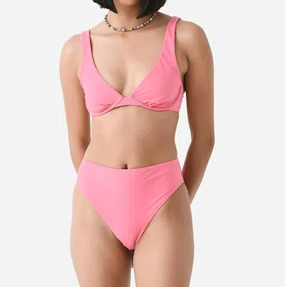 Bondi Born Women's Pamela Bikini Top In Rose In Multi